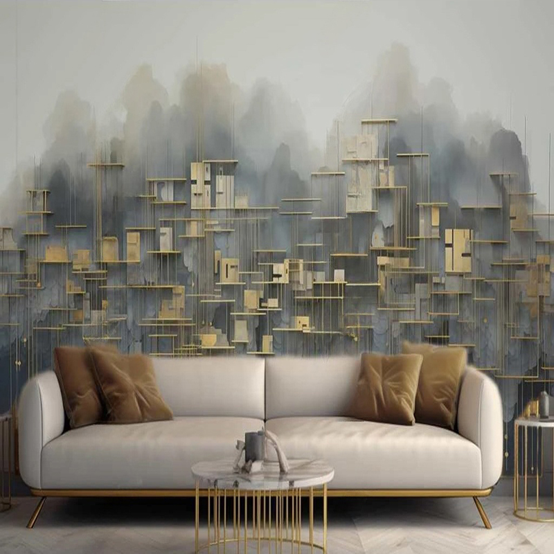 Home Textiles City - Photo murale personnalisée Style moderne abstrait