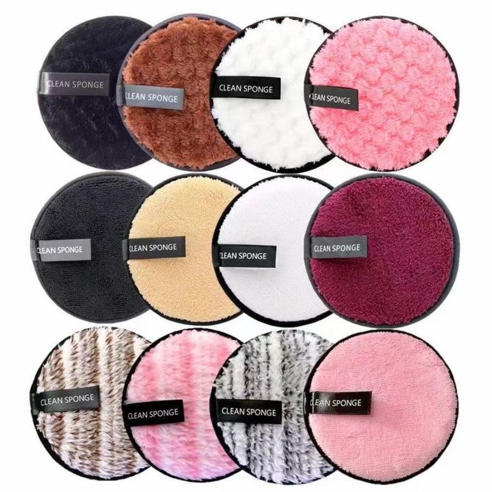Home Textiles Face Towel - Tampons démaquillants en microfibre, 1 pièce,