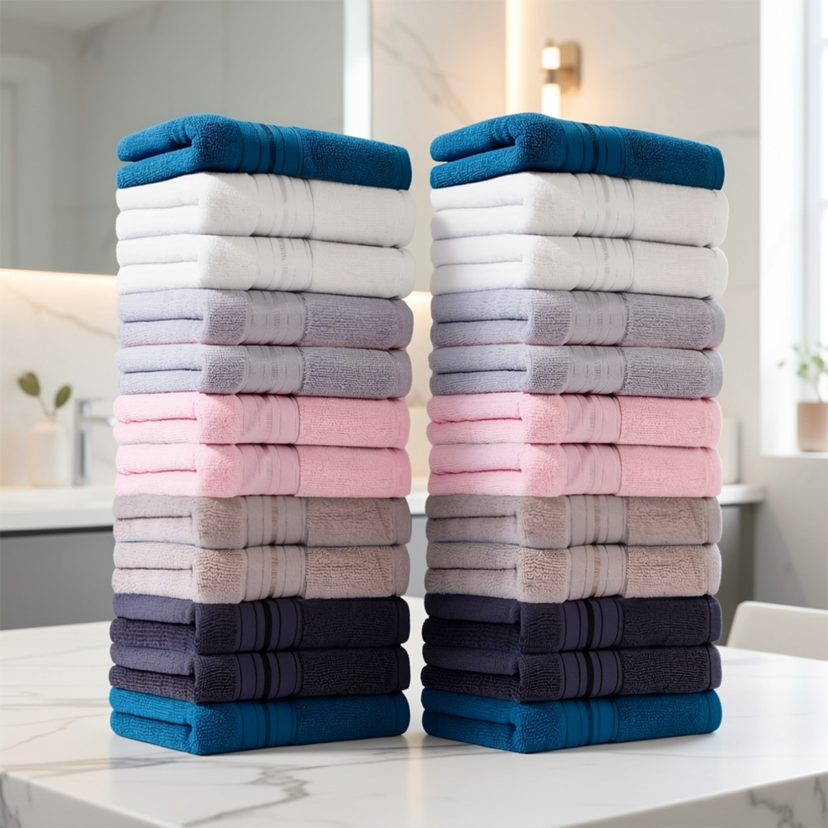 Home Textiles Face Towel - Lot de 24 lingettes de bain