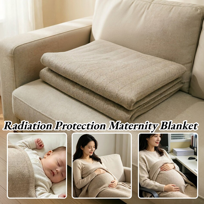 Wool Blanket Herringbone - Couverture de maternité anti-radiations EMF Faraday
