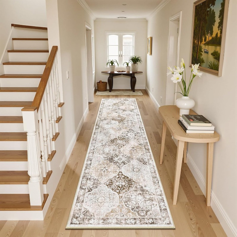 Home Lines Textiles - Tapis long bohème pour couloir, pliable,