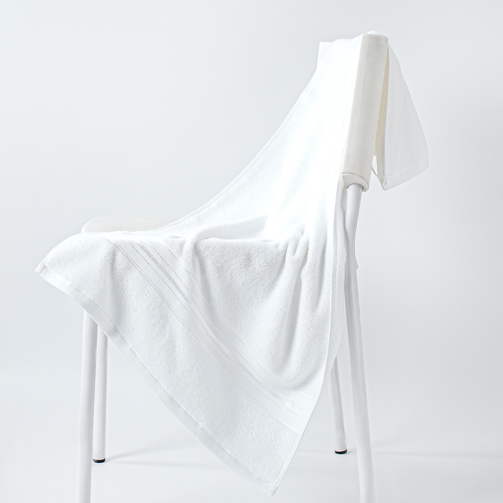 Home Textiles Face Towel - Ensemble de serviettes en coton blanc