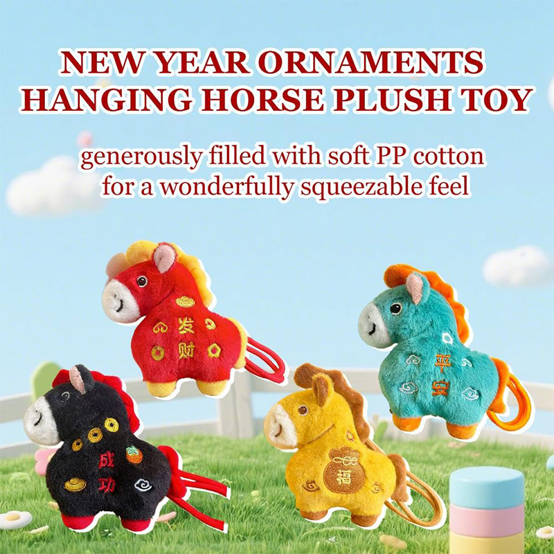 Home Textiles Meaning - Ornement en peluche Cheval Porte-Bonheur 2026,