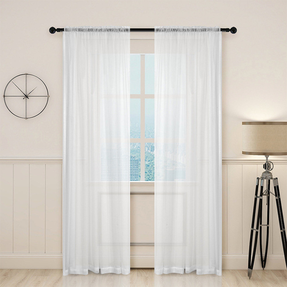Voilages blancs transparents p - Curtain Sheer Voile avis et prix