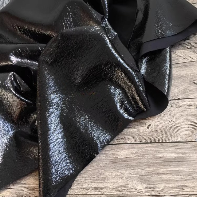 Manteau en cuir PU brillant à  - Home Textiles Wholesale avis et prix