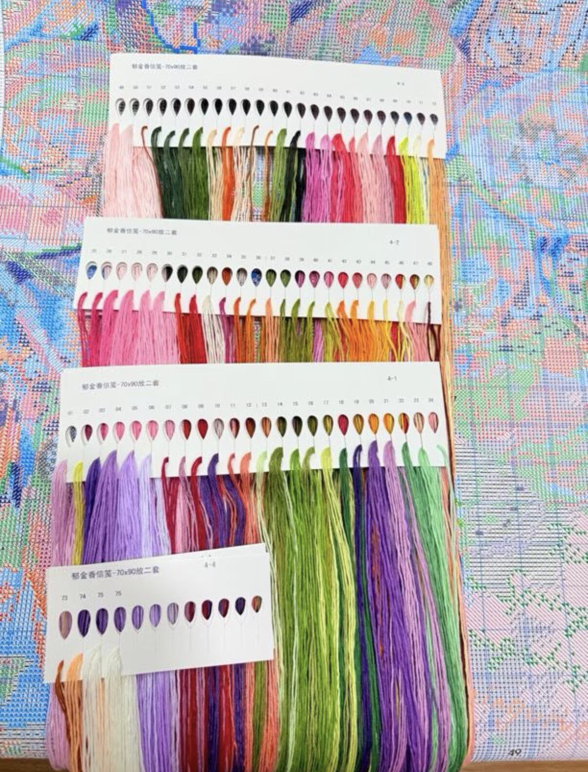 Kit de broderie au point de cr - Home Textiles Discount avis et prix