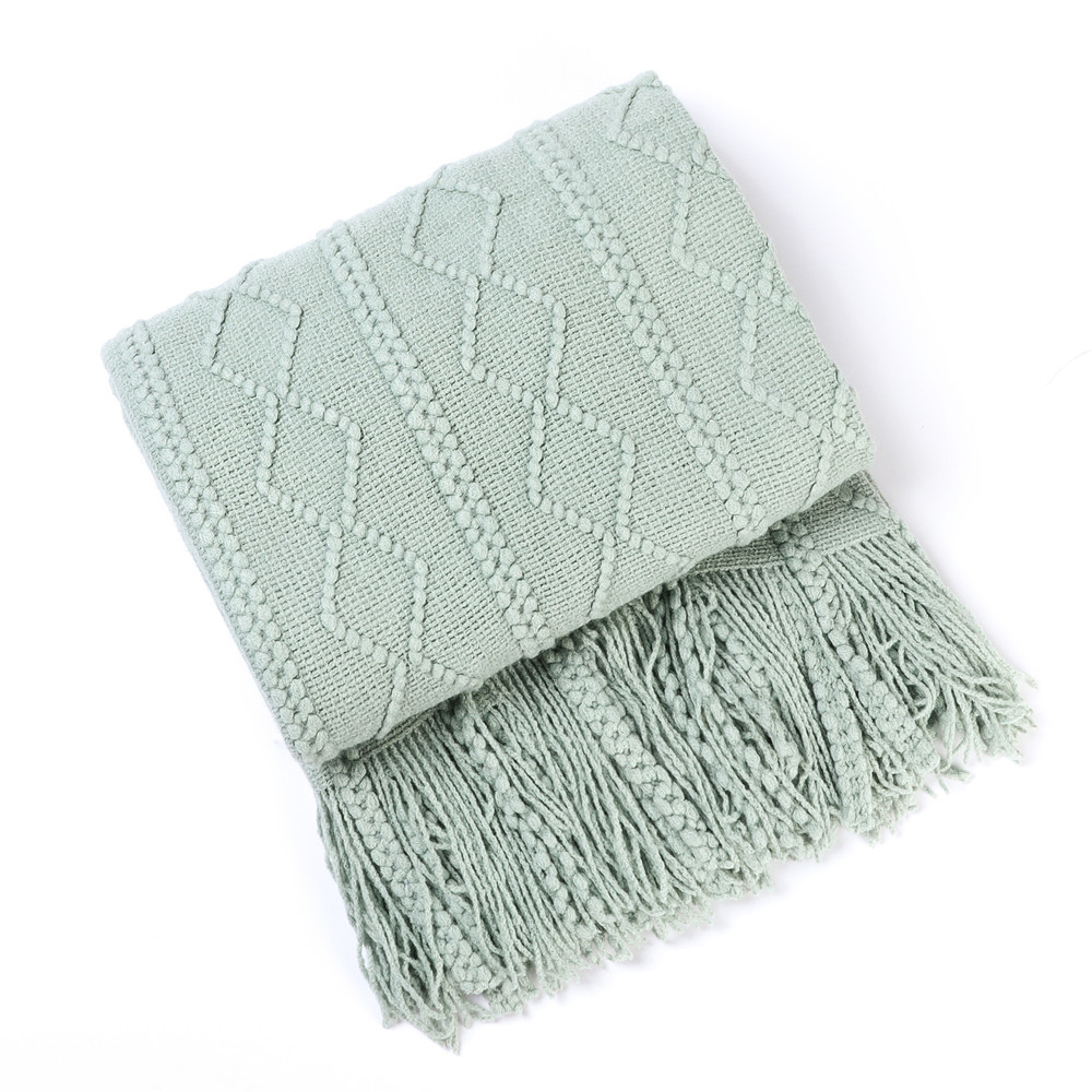 Plaid en tricot texturé Diamon - Home Textiles City avis et prix