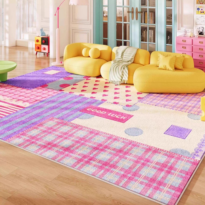 Tapis de salon coloré motif pu - Home Lines Textiles avis et prix