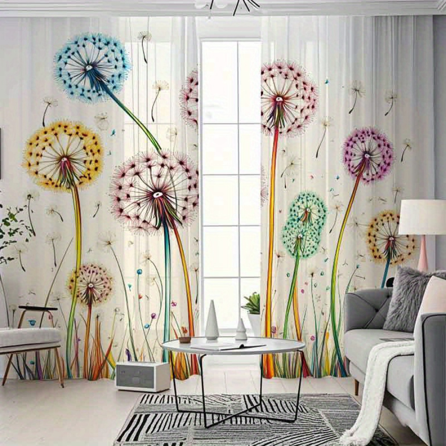 Lot de 2 rideaux transparents  - Curtain Sheer Voile avis et prix
