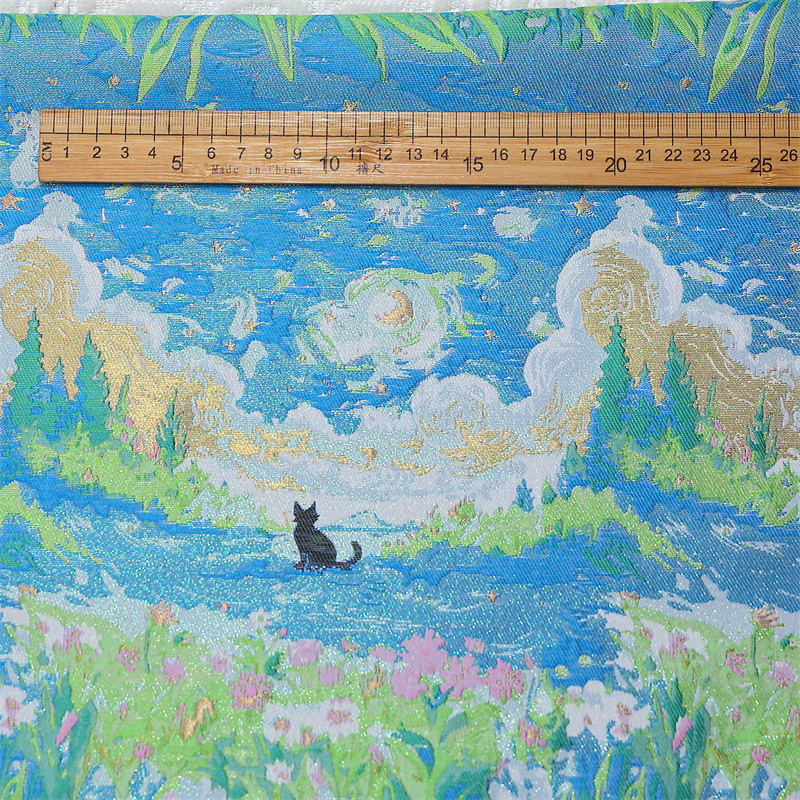 Tissu Jacquard Brocart Doré Te - Home Textiles Trends avis et prix