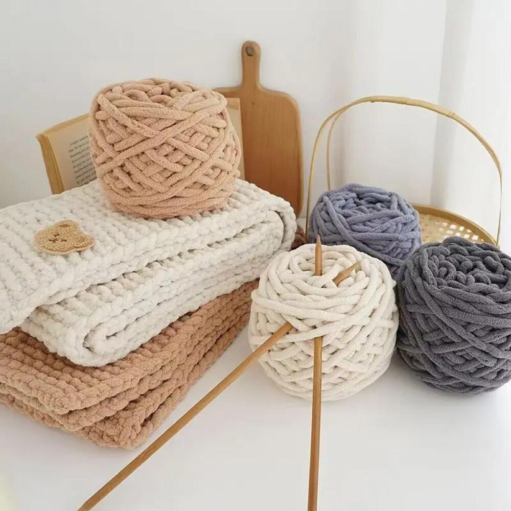 Fil à tricoter Chenille 100g,  - Wool Blanket Herringbone avis et prix