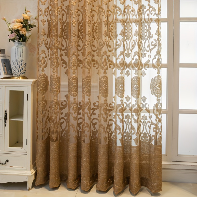 1 rideau transparent gaufré 3D - Curtain Sheer Voile avis et prix