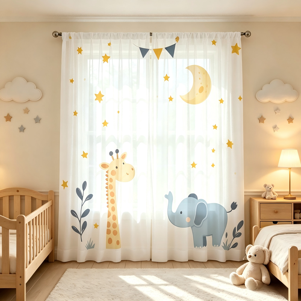 Lot de 2 rideaux transparents  - Curtain Sheer Voile avis et prix