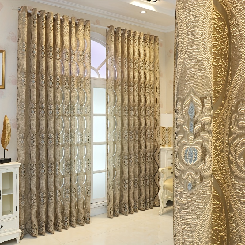 1 rideau transparent 3D gaufré - Curtain Sheer Voile avis et prix