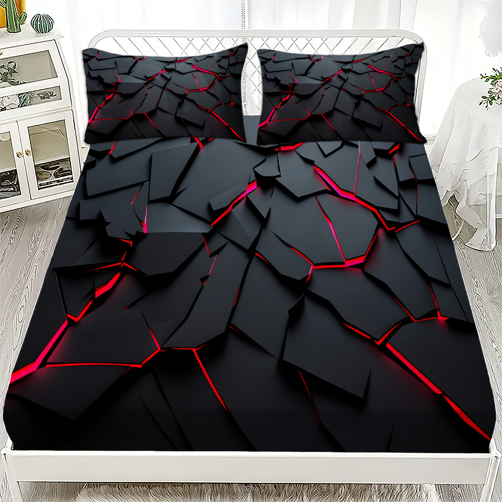 Ensemble de 3 draps-housses lu - Home Textiles Discount avis et prix